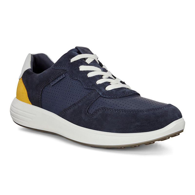 Men Casual Ecco Soft 7 Runner M - Sneakers Blue - India VASZRO682